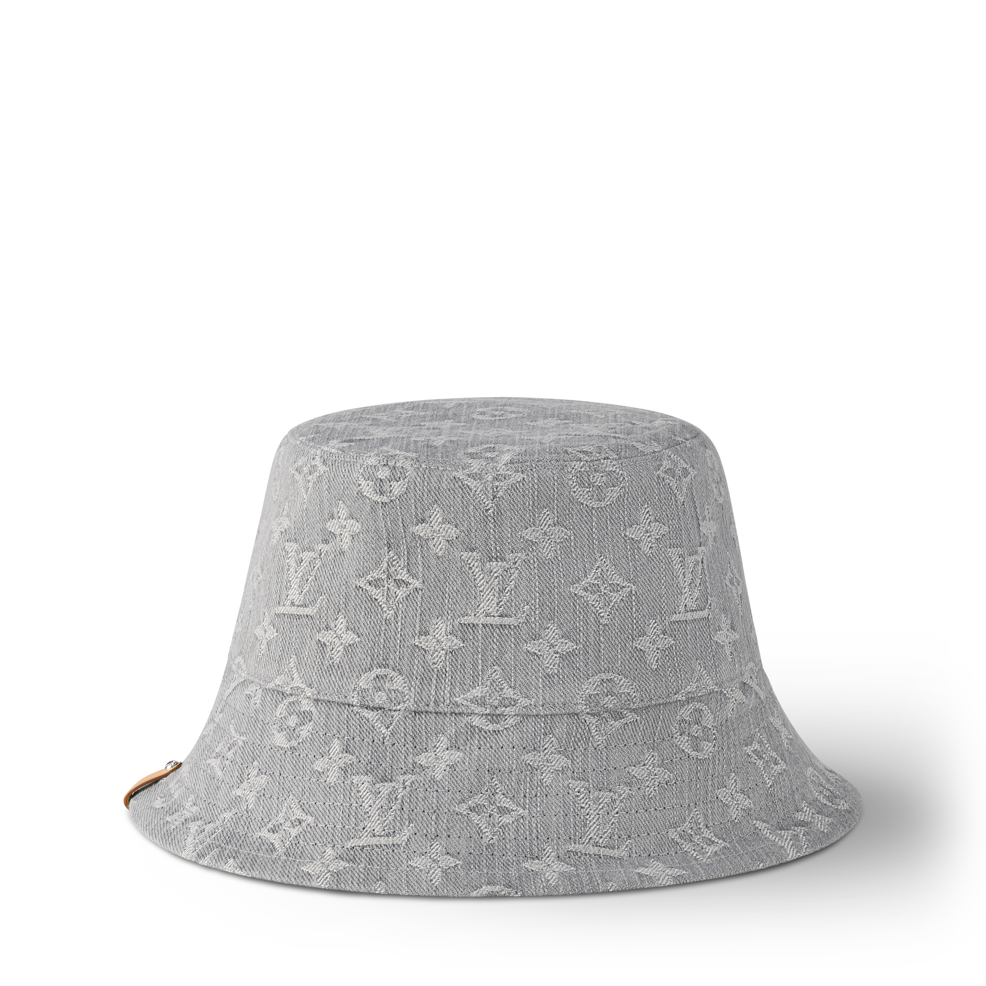 LV denim monogram バケットハット Louis Vuitton Beige Floral Monogram Denim Reversible Bucket Hat